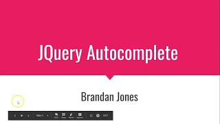 Create a simple HTML input autocomplete with JQuery