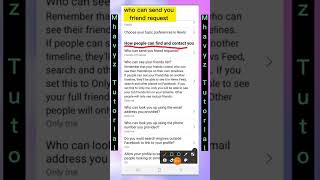 Who can send you friend request ＃short ＃friendrequest ＃facebooktipsabdtricks ＃facebooktutorial