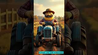 TRACTOR DRIVE WITH GROW AI SHORTS  #artificialintelligence #animals #deeplearning #cat #wildlife