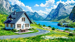 Swiss Village - The Best Scenic Drives in Switzerland + Relaxing Music, 4K