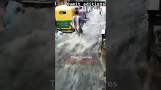 #delhifloods | Yamuna river in Delhi crosses danger mark, casuing floods in Delhi-NCR.