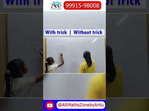 Math Made Easy: Tricks You Need to Know!..#withtrick #withouttrick #armathzone #vedicmaths #shorts