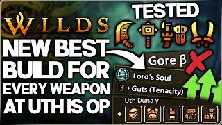 Monster Hunter Wilds - New Best Build For EVERY Weapon - Arch Tempered Uth Duna Armor is OP - Guide!