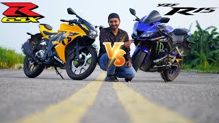 GsxR 150 vs R15 V3 Detailed Review | Brake Test - Speed Test and Performance Test by Next Gear