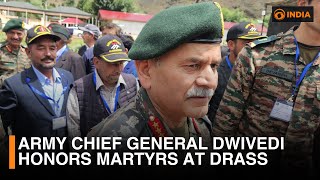 Kargil Vijay Diwas 2025: Army Chief General Upendra Dwivedi Honors Martyrs at Drass | DD India Live