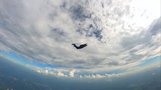 First flips and barrel roll #skydiving #AFF #freefall 