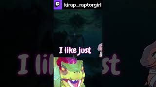 Do you believe this Dino Vtuber can fly? #vtuberclips #envtuber
