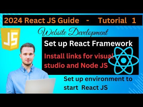 How to set up Visual Studio and Node JS for your first react app, Beginners, React JS Guide Tute 1