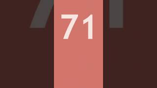 Seventy One! #71 #day71 #shorts #fyp #count #number