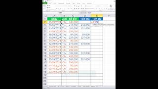 Short Chia cột bằng HÀM IF #excel #hocexcel #excelcoban