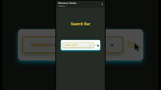 ✨Flashing Search Bar Design #shorts