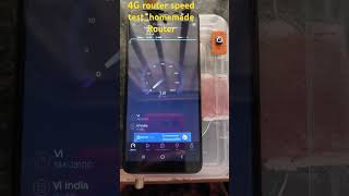 Homemade 4g router speed test