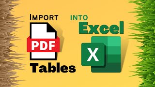 How to #import #pdf data into #Excel - no #copypaste