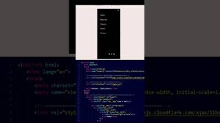 Responsive Navbar Using Html Css Js #navbar#webdevelopment#trending#ytshorts#shorts#foryou#webdesign