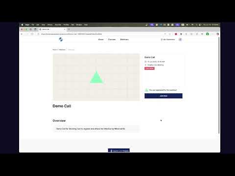 How to Register for Minerva Webinars