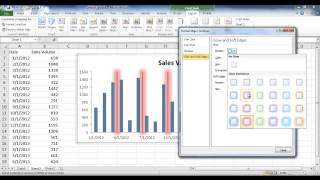Create Vertical Gridlines on a Column Chart