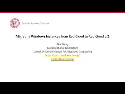 Red Cloud Migration - Windows