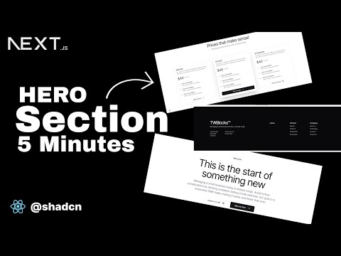 How to build Hero section in 5 Minutes | Blocks for shadcn | Nextjs | Tailwindcss | Blocks