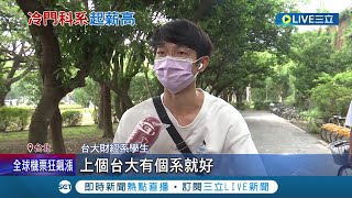 台大最"冷門的科系"? 農經系一半的學生都想逃跑 一年申請轉出23人只有1人申請轉入│記者 光申鈺 余德芹│【LIVE大現場】20220621│三立新聞台