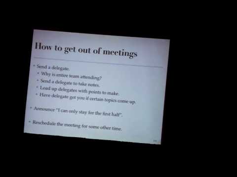 Episode 14: How to get out of meetings