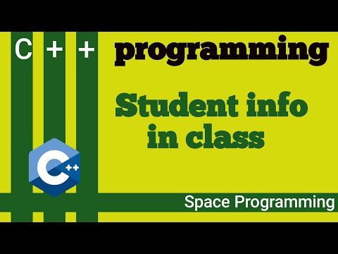 Student Information using class in c++ | 2023