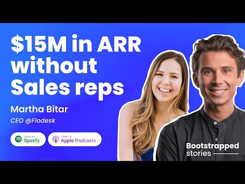 #01 Building a $15M in ARR business without sales reps | Martha Bitar CEO of Flodesk