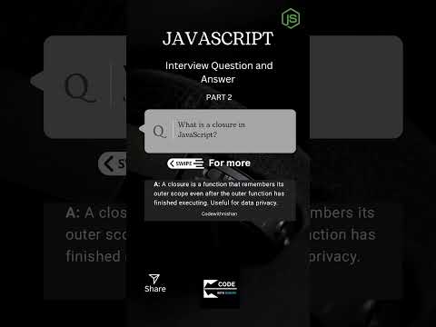 JavaScript Interview Question and Answer Part 2 #javascript #interview