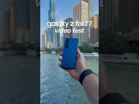 Testing out the video capabilities of the Galaxy Z Fold 7 #tech #samsung #zfold7