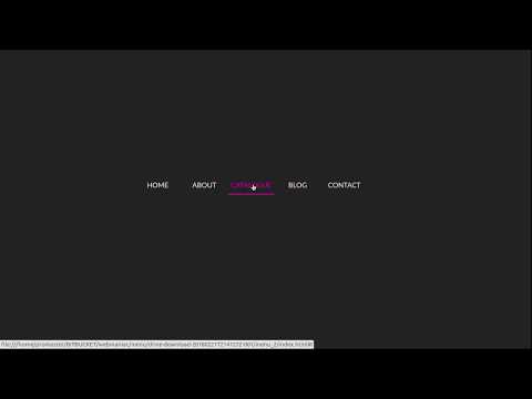 CSS3 Menu Underline Hover Effect Prototype 2 | Меню с эффектом подчеркнутой линии Прототип 2