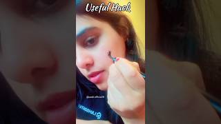 Erase Eyeliner with cello tape #besthack #usefulhacks #eyeliner #cellotape @Swati.official18