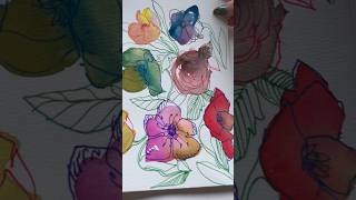 Beautiful Blobs🎨of🎨Watercolor #watercolorpainting #artandcraft #painting #easyart