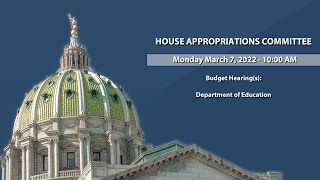HOUSE APPROPRIATIONS COMMITTEE