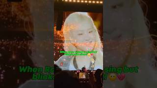 When Rosé asked blinks to sing with her 💔😭 #blackpink #rosé #shorts