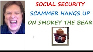 Scammer hangs up on Smokey the Bear!