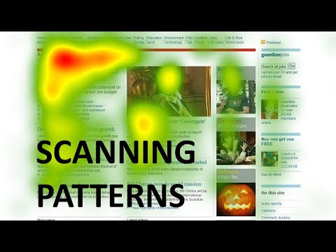 Scanning Patterns (Psychology Driven UX/UI/Web Design - Part 2 Advanced Topics)