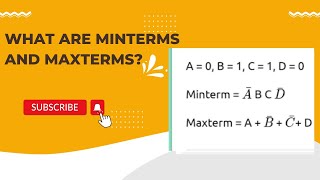 Chapter 2: Boolean Algebra [Part 5] Minterms and Maxterms #ultimatesuccesshub