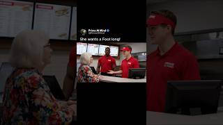 She wanted a Footlong! 🤣 #veo3 #ai #Google #Gemini #footlong #comedy