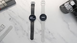 Samsung Galaxy Watch Active2 vs Galaxy Watch4 Boot Up | Tizen vs WearOS