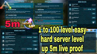 🔴 live proof Easy 1 to 100 level up without any work || 100% working cloud data || ARK MOBILE HINDI