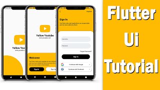 Flutter Tutorial - Design Ui | Login Screen