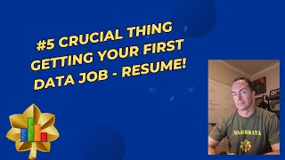 5 Crucial Things Getting Your First Data Job - #5 Resume #shorts