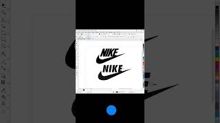 How to make Nike logo design in coreldraw #coreldraw #shorts #nike