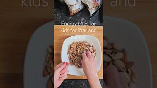 energy bites for kids for iftar and ramadan prep #eidmubarak  #healthyramadan #iftarrecipes