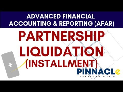 AFAR: PARTNERSHIP LIQUIDATION (INSTALLMENT)