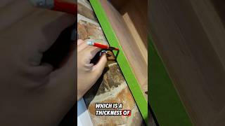 Cabinet installation “Scribe” infill with U-Scribe jig #diy #diywoodworking #carpentry #woodwork #yt