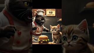 From flipping burgers to flipping out#yourai #aishorts #burger#junkfood#shop#orangekitten#jobless#AI