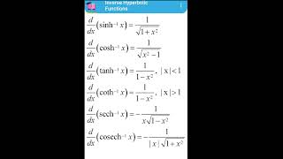 Inverse hyperbolic function|Wifistudy|Dr Gajendra purohit#mathbyjyotiranjan #ytshorts