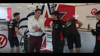 Channel 13 gets a tour of the Haas F1 garage