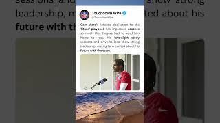 Cam Ward Shocks Titans Coaches with Study Grind! 💪🏈 #camward #nfl2025 #shorts