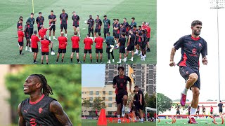 😱Day 1 In Singapore 🇸🇬: Ac Milan 1st Pre-season Training Ahead Of Game! Ac Milan Training Today